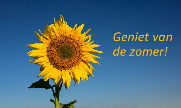 Nieuwsbrief in de zomermaanden